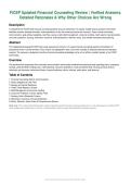 FiCEP Updated Financial Counseling Review &vert; Verified Answers&comma; Rationales & Choice Analysis