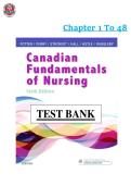 Canadian Fundamentals of Nursing 6th Edition  - Potter et al&period; &lpar;Ch&period; 1-48&rpar; - Testbank PDF