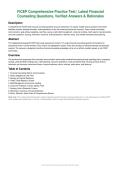 FiCEP Comprehensive Practice Test &vert; Financial Counseling Questions & Verified Study Answers