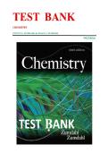 ZUMDAHL CHEMISTRY 9TH EDITION TEST BANK &lbrace;TEST BANK FOR AP CHEMISTRY ZUMDAHL 9TH EDITION&rcub; &vert;LATEST VERSION