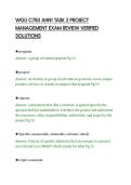 WGU C783 AHN1 TASK 2 PROJECT&NewLine;MANAGEMENT EXAM REVIEW VERIFIED&NewLine;SOLUTIONS&NewLine;