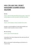 WGU C783 AHN1 TASK 2 PROJECT&NewLine;MANAGEMENT EXAMPREP DETAILED&NewLine;SOLUTIONS