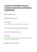 WGU D027 PATHOPHARMACOLOGICAL&NewLine;ADVANCED FOUNDATIONS COMPREHENSIVE&NewLine;COURSE REVIEW