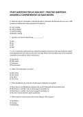 STUDY QUESTIONS FOR ILE 2026&sol;2027 &vert; PRACTICE QUESTIONS&comma; ANSWERS & COMPREHENSIVE ILE EXAM REVIEW