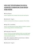 WGU D027 PATHOPHARMACOLOGICAL&NewLine;ADVANCED FOUNDATIONS EXAM REVIEW&NewLine;STUDY NOTES&NewLine;