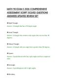 MATH 110 EXAM 3 2026 COMPREHENSIVE ASSESSMENT SCRIPT SOLVED QUESTIONS ANSWERS UPDATED REVIEW SET&period;pdf&NewLine;&NewLine;