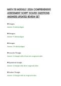MATH 110 MODULE 1 2026 COMPREHENSIVE ASSESSMENT SCRIPT SOLVED QUESTIONS ANSWERS UPDATED REVIEW SET&period;pdf&NewLine;&NewLine;