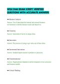 WGU D081 EXAM SCRIPT VERIFIED&NewLine;QUESTIONS WITH ACCURATE ANSWERS&NewLine;