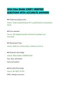 WGU D184 EXAM SCRIPT VERIFIED&NewLine;QUESTIONS WITH ACCURATE ANSWERS&NewLine;