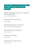 WGU D276 COMPREHENSIVE EXAM STUDY&NewLine;GUIDE COMPLETE QUESTIONS AND&NewLine;SOLUTIONS&NewLine;
