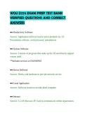 WGU D276 EXAM PREP TEST BANK&NewLine;VERIFIED QUESTIONS AND CORRECT&NewLine;ANSWERS