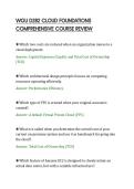 WGU D282 CLOUD FOUNDATIONS&NewLine;COMPREHENSIVE COURSE REVIEW&NewLine;