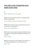 WGU D282 CLOUD FOUNDATIONS EXAM&NewLine;REVIEW STUDY NOTES&NewLine;