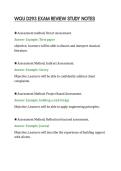 WGU D293 EXAM REVIEW STUDY NOTES&NewLine;
