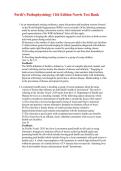 Test Bank for Porth&rsquo;s Pathophysiology&colon; Concepts of Altered Health States 11th Edition Norris 2027&sol;2028