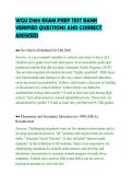 WGU D389 EXAM PREP TEST BANK&NewLine;VERIFIED QUESTIONS AND CORRECT&NewLine;ANSWERS&NewLine;