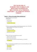 Test Bank for An Introduction to Brain and Behavior 7th Edition by Bryan Kolb & Ian Q&period; Whishaw 2027&sol;2028