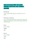 WGU D413 EXAM PREP TEST BANK&NewLine;VERIFIED QUESTIONS AND CORRECT&NewLine;ANSWERS&NewLine;