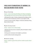 WGU D439 FOUNDATIONS OF NURSING OA&NewLine;88 EXAM REVIEW STUDY NOTES&NewLine;