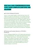 WGU D459 AAN1 COMPREHENSIVE EXAM&NewLine;STUDY GUIDE COMPLETE QUESTIONS AND&NewLine;SOLUTIONS&NewLine;