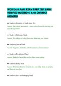 WGU D459 AAN1 EXAM PREP TEST BANK&NewLine;VERIFIED QUESTIONS AND CORRECT&NewLine;ANSWERS