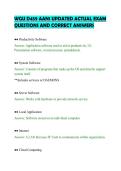 WGU D459 AAN1 UPDATED ACTUAL EXAM&NewLine;QUESTIONS AND CORRECT ANSWERS&NewLine;