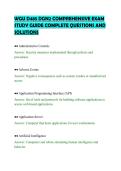WGU D485 DGN2 COMPREHENSIVE EXAM&NewLine;STUDY GUIDE COMPLETE QUESTIONS AND&NewLine;SOLUTIONS&NewLine;