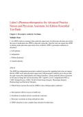 Test Bank for Lehne&rsquo;s Pharmacotherapeutics for Advanced Practice Nurses and Physician Assistants 3rd Edition by Rosenthal &vert; All Chapters &vert; Updated 2027&sol;2028