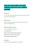 WGU D545 EXAM PREP TEST BANK&NewLine;VERIFIED QUESTIONS AND CORRECT&NewLine;ANSWERS&NewLine;
