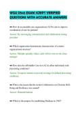 WGU D545 EXAM SCRIPT VERIFIED&NewLine;QUESTIONS WITH ACCURATE ANSWERS&NewLine;