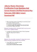 Alberta Master Electrician Certification Exam 2026 &vert; Q&A Study Guide