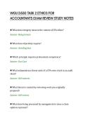 WGU D550 TASK 2 ETHICS FOR&NewLine;ACCOUNTANTS EXAM REVIEW STUDY NOTES