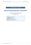 Applied Pathophysiology Exam 4 2026 UPDATE