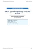 NUR 376 Applied Pathophysiology Review 2026&NewLine;UPDATE