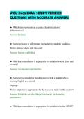 WGU D658 EXAM SCRIPT VERIFIED&NewLine;QUESTIONS WITH ACCURATE ANSWERS&NewLine;