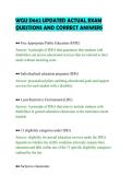 WGU D662 UPDATED ACTUAL EXAM&NewLine;QUESTIONS AND CORRECT ANSWERS