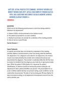 AAPC CRC ACTUAL PRACTICE TEST COMBINED DIFFERENT VERSION A&comma;B&comma;C NEWEST VERSION 2026-2027 ACTUAL EXAM COMPLETE VERSION EACH 50 TOTAL &lpar;150&rpar; QUESTIONS AND CORRECT DETAILED ANSWERS &lpar;VERIFIED ANSWERS&rpar; &vert;ALREADY GRADED A&plus;&period;