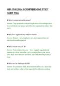 MBA 704 EXAM 1 COMPREHENSIVE STUDY GUIDE 2026&period;pdf&NewLine;&NewLine;