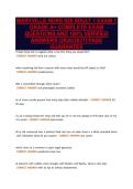 MARYVILLE NURS 620 ADULT 1 EXAM 1&NewLine;GRADE A&plus; COMPLETE EXAM&NewLine;QUESTIONS AND 100&percnt; VERIFIED&NewLine;ANSWERS &lpar;2026&sol;2027&rpar; PASS&NewLine;GUARANTEE