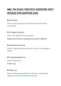 MBA 704 EXAM 1 PRACTICE QUESTIONS WITH DETAILED EXPLANATIONS 2026&period;pdf&NewLine;&NewLine;