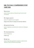 MBA 704 EXAM 2 COMPREHENSIVE STUDY GUIDE 2026&period;pdf&NewLine;&NewLine;