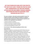 ACE YOUR PHARM HESI EXAM LATEST 2026 PRACTICE&NewLine;TEST AND STUDY GUIDE &sol; PHARM HESI PRACTICE EXAM&NewLine;2026&colon; COMPREHENSIVE TEST PREP AND ANSWERS&NewLine;ACTUAL QUESTION AND CORRECT DETAILED ANSWERS&period;&period;&NewLine;2026 PHARM HESI PRACTICE QUESTIONS&colon; EXAM&NewLine;PREPARATION AND TIPS&excl;&excl;&excl;&excl;&excl;&excl;