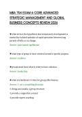MBA 704 EXAM 6 CORE ADVANCED STRATEGIC MANAGEMENT AND GLOBAL BUSINESS CONCEPTS REVIEW 2026&period;pdf&NewLine;&NewLine;