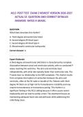 ACLS POST TEST EXAM 2 NEWEST VERSION 2026-2027&NewLine;ACTUAL 52 QUESTION AND CORRECT DETAILED&NewLine;ANSWERS RATED A GRADE&period;2026&sol;2027 FREQUENTLY MOST TESTED Q&A FROM PAST PAPERS &ndash; MOST EXPECTED IN EXAM &ndash; MUST KNOW BEFORE EXAM&NewLine;