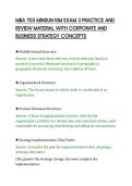 MBA 705 MINSUN KIM EXAM 3 PRACTICE AND REVIEW MATERIAL WITH CORPORATE AND BUSINESS STRATEGY CONCEPTS&period;pdf&NewLine;&NewLine;