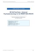 NR 546 Final Exam - Advanced&NewLine;Psychopharmacology for the PMHNP 2026 UPDATE