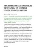 MBA 705 MINSUN KIM EXAM 2 PRACTICE AND REVIEW MATERIAL WITH CORPORATE STRATEGY APPLICATION QUESTIONS&period;pdf&NewLine;&NewLine;