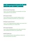 WSET COMPREHENSIVE EXAMS SET TESTED&NewLine;QUESTIONS AND CORRECT ANSWERS