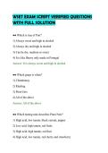 WSET EXAM SCRIPT VERIFIED QUESTIONS&NewLine;WITH FULL SOLUTION&NewLine;