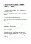 WSET LEVEL 2 PRACTICAL FINAL PAPER&NewLine;COMPLETE STUDY GUIDE